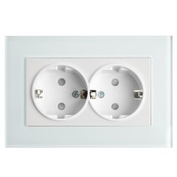 Розетка 2-местная с/з, STEKKER GLS16-7014-01, 250В, 16А с защитной шторкой, серия Катрин, белый 39169 Розетка 2-местная с/з, STEKKER GLS16-7014-01, 250В, 16А с защитной шторкой, серия Катрин, белый 39169
