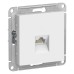 ATLASDESIGN РОЗЕТКА компьютерная RJ45 кат. 5e, механизм, БЕЛЫЙ