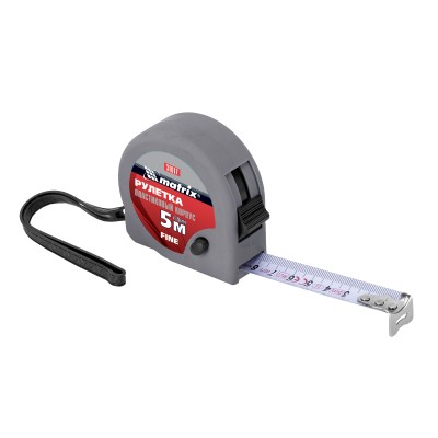 Рулетка Fine,5 м х 19 мм,пластиковый корпус Matrix Рулетка Fine,5 м х 19 мм,пластиковый корпус Matrix
