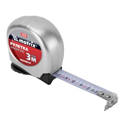 Рулетка Magnetic,3 м х 16 мм,магнитный зацеп Matrix Рулетка Magnetic,3 м х 16 мм,магнитный зацеп Matrix