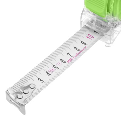 Рулетка Кварц,прозрачный корпус,амортизатор,10 м х 25 мм Сибртех Рулетка Кварц,прозрачный корпус,амортизатор,10 м х 25 мм Сибртех