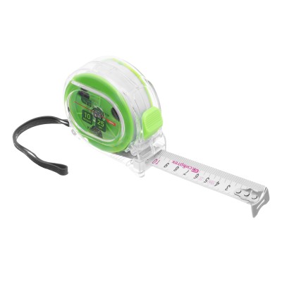 Рулетка Кварц,прозрачный корпус,амортизатор,10 м х 25 мм Сибртех Рулетка Кварц,прозрачный корпус,амортизатор,10 м х 25 мм Сибртех