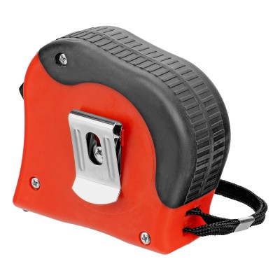 Рулетка Double fixation,7,5 м х 25 мм,обрезиненный корпус,двойная плавная фиксация Matrix