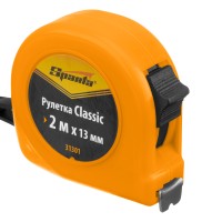 Рулетка Classic,2 м х 13 мм,пластиковый корпус Sparta Рулетка Classic,2 м х 13 мм,пластиковый корпус Sparta