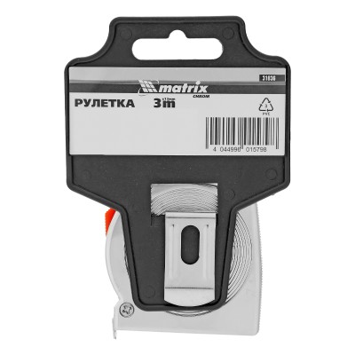 Рулетка Chrom,3 м x 13 мм,хромированный корпус Matrix Рулетка Chrom,3 м x 13 мм,хромированный корпус Matrix
