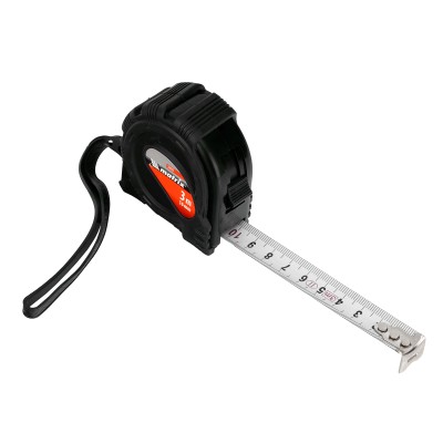 Рулетка Black,3 м х 16 мм,обрезиненный корпус Matrix