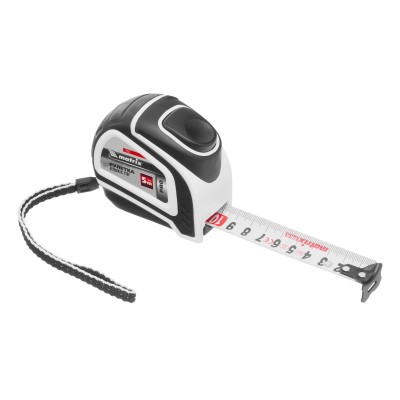 Рулетка Autostop,5 м х 25 мм,двухкомпонентный корпус,автоматическая фиксация,Pro Matrix