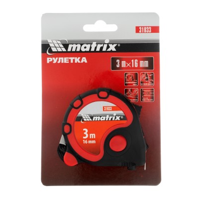 Рулетка Status 3 fixations,3 м х 16 мм,двухкомпонентный корпус,3 фиксации ленты Matrix Рулетка Status 3 fixations,3 м х 16 мм,двухкомпонентный корпус,3 фиксации ленты Matrix