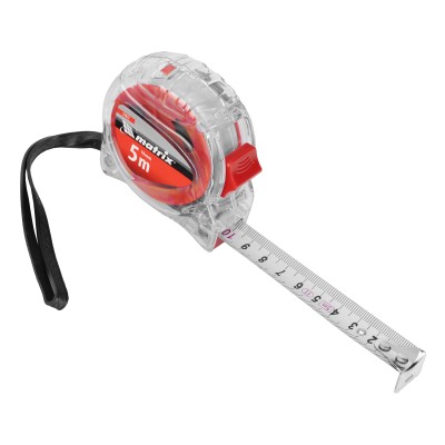 Рулетка Crystal,5 м х 19 мм,корпус из поликарбоната Matrix Рулетка Crystal,5 м х 19 мм,корпус из поликарбоната Matrix