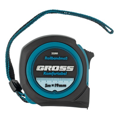Рулетка Komfortabel 5 м х 19 мм,обрезиненный корпус Gross Рулетка Komfortabel 5 м х 19 мм,обрезиненный корпус Gross