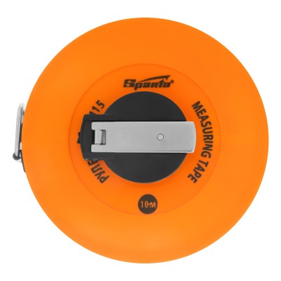 Рулетка геодезическая, 10 м х 12,5 мм, лента ПВХ, закрытый круглый корпус Sparta