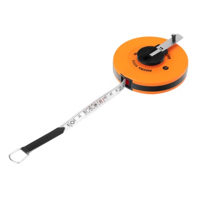 Рулетка геодезическая, 10 м х 12,5 мм, лента ПВХ, закрытый круглый корпус Sparta