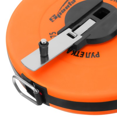 Рулетка геодезическая, 20 м х 12,5 мм, лента ПВХ, закрытый круглый корпус Sparta