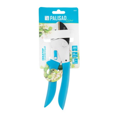 Секатор с наковальней, 205 мм, усиленный, рукоятки в ПВХ-оболочке, Luxe, Palisad Секатор с наковальней, 205 мм, усиленный, рукоятки в ПВХ-оболочке, Luxe, Palisad