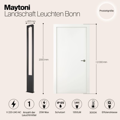 Садово-парковый светильник Outdoor O425FL-L25GF