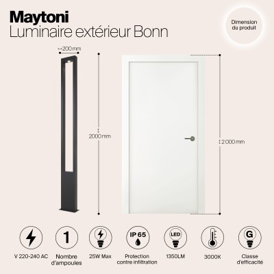 Садово-парковый светильник Outdoor O425FL-L25GF