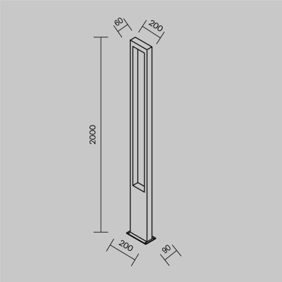 Садово-парковый светильник Outdoor O425FL-L25GF