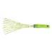 Грабли веерные 9 - зубые, 130 х 415 мм, стальные, пластиковая рукоятка, Flower Green, Palisad