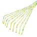 Грабли веерные 9 - зубые, 130 х 415 мм, стальные, пластиковая рукоятка, Flower Green, Palisad