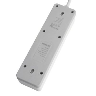 HM20-31-03 Сетевой фильтр 3-местный с/з 3x1мм2, 3 м, 230В, 13А, серия Optima, белый