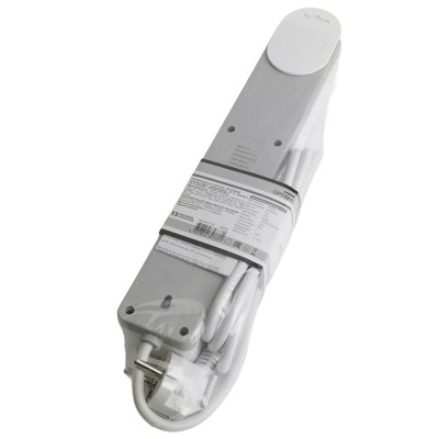 HM20-41-03 Сетевой фильтр 4-местный с/з 3x1мм2, 3 м, 230В, 13А, серия Optima, белый