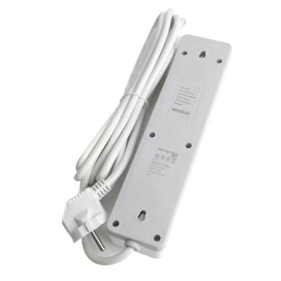 HM20-31-02 Сетевой фильтр 3-местный с/з 3x1мм2, 1,8 м, 230В, 13А, серия Optima, белый HM20-31-02 Сетевой фильтр 3-местный с/з 3x1мм2, 1,8 м, 230В, 13А, серия Optima, белый