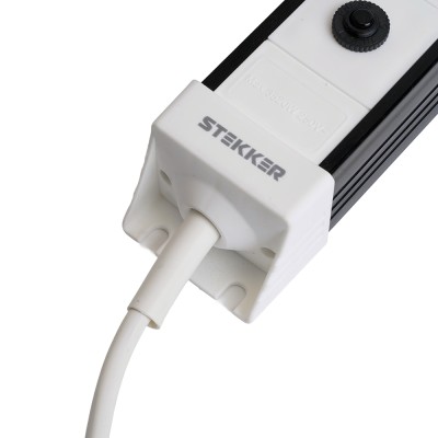 HM22-61-02 Сетевой фильтр 6-местный с/з 3x1мм2, 1,8 м, 250В, 16А, серия Techno, белый