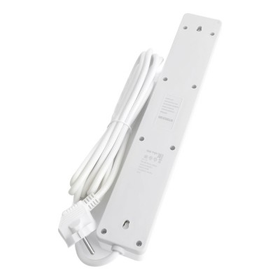 HM20-61-05 Сетевой фильтр 6-местный с/з 3x1мм2, 5 м, 230В, 13А, серия Optima, белый HM20-61-05 Сетевой фильтр 6-местный с/з 3x1мм2, 5 м, 230В, 13А, серия Optima, белый