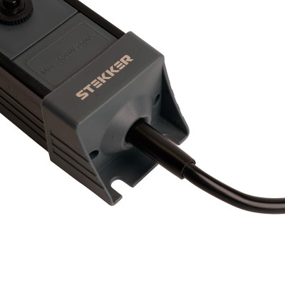 HM22-31-05 Сетевой фильтр 3-местный с/з 3x1мм2, 5 м, 250В, 16А, серия Techno, черный