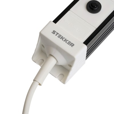 HM22-41-02 Сетевой фильтр 4-местный с/з 3x1мм2, 1,8 м, 250В, 16А, серия Techno, белый