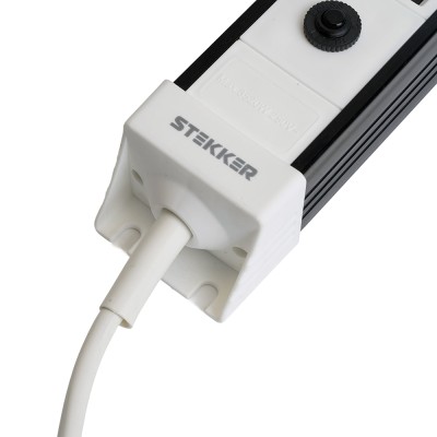 HM22-31-02 Сетевой фильтр 3-местный с/з 3x1мм2, 1,8 м, 250В, 16А, серия Techno, белый