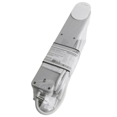 HM20-41-05 Сетевой фильтр 4-местный с/з 3x1мм2, 5 м, 230В, 13А, серия Optima, белый