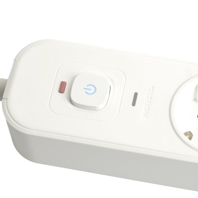 HM21-51-02 Сетевой фильтр 5-местный с/з 3x1мм2, 1,8 м, 250В, 16А, 2 USB-A+2 Type-C,серия Nova, белый