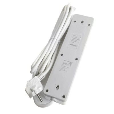 HM20-41-02 Сетевой фильтр 4-местный с/з 3x1мм2, 1,8 м, 230В, 13А, серия Optima, белый HM20-41-02 Сетевой фильтр 4-местный с/з 3x1мм2, 1,8 м, 230В, 13А, серия Optima, белый