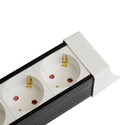 HM22-31-05 Сетевой фильтр 3-местный с/з 3x1мм2, 5 м, 250В, 16А, серия Techno, белый