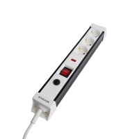 HM22-31-05 Сетевой фильтр 3-местный с/з 3x1мм2, 5 м, 250В, 16А, серия Techno, белый
