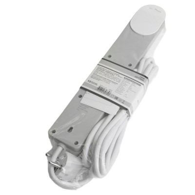 HM20-51-05 Сетевой фильтр 5-местный с/з 3x1мм2, 5 м, 230В, 13А, серия Optima, белый