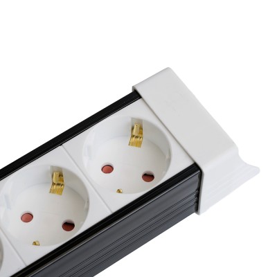 HM22-61-03 Сетевой фильтр 6-местный с/з 3x1мм2, 3 м, 250В, 16А, серия Techno, белый