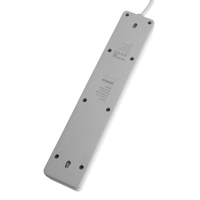 HM20-51-03 Сетевой фильтр 5-местный с/з 3x1мм2, 3 м, 230В, 13А, серия Optima, белый