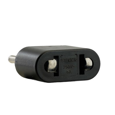 Переходник сетевой STEKKER ADP6-03-20 Tefal б/з 250V, 6A полипропилен, черный 32858