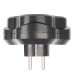 Разветвитель сетевой 3-местный с/з STEKKER ADP16-23-21, 250V, 16A, ABS пластик, черный 50682