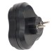Разветвитель сетевой 3-местный с/з STEKKER ADP16-23-21, 250V, 16A, ABS пластик, черный 50682
