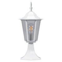 Светильник садово-парковый Feron 6104/PL6104 шестигранный на постамент 60W E27 230V, белый 11057