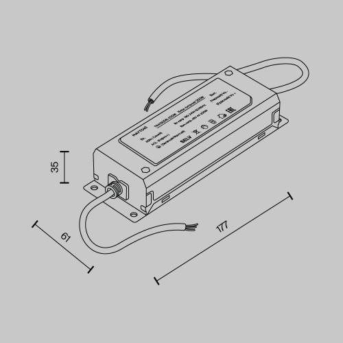 Блок питания Technical TRA130DR-200W