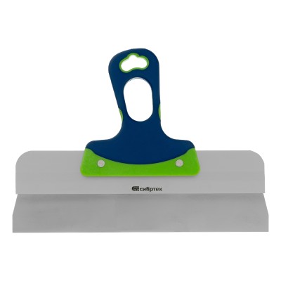 Шпатель фасадный, нержавеющая сталь, 300 мм, двухкомпонентная ручка Сибртех Шпатель фасадный, нержавеющая сталь, 300 мм, двухкомпонентная ручка Сибртех