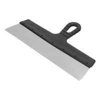 Шпатель фасадный из нержавеющей стали, 350 мм, пластмассовая ручка Сибртех Шпатель фасадный из нержавеющей стали, 350 мм, пластмассовая ручка Сибртех