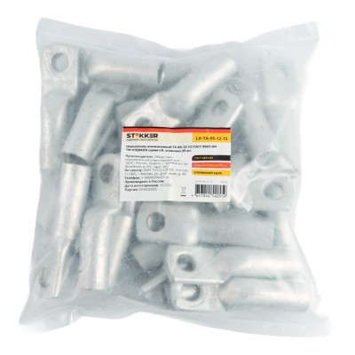 Наконечник алюминиевый STEKKER; М12 95 - ; , алюминий марки АД1М, ,