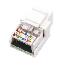 Модуль Keystone Jack RJ-45(8P8C), UTP, CAT 5e, тип 180 градусов, белый REXANT Модуль Keystone Jack RJ-45(8P8C), UTP, CAT 5e, тип 180 градусов, белый REXANT