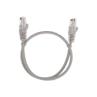 Патч-корд U/UTP, CAT 5e, RJ45-RJ45, 26AWG, LSZH, серый, 0,5м REXANT Патч-корд U/UTP, CAT 5e, RJ45-RJ45, 26AWG, LSZH, серый, 0,5м REXANT