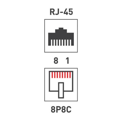 Розетка сетевая LAN, на стену, 2 гнездо 8Р8С (RJ-45), CAT 5е REXANT